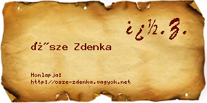 Ősze Zdenka névjegykártya